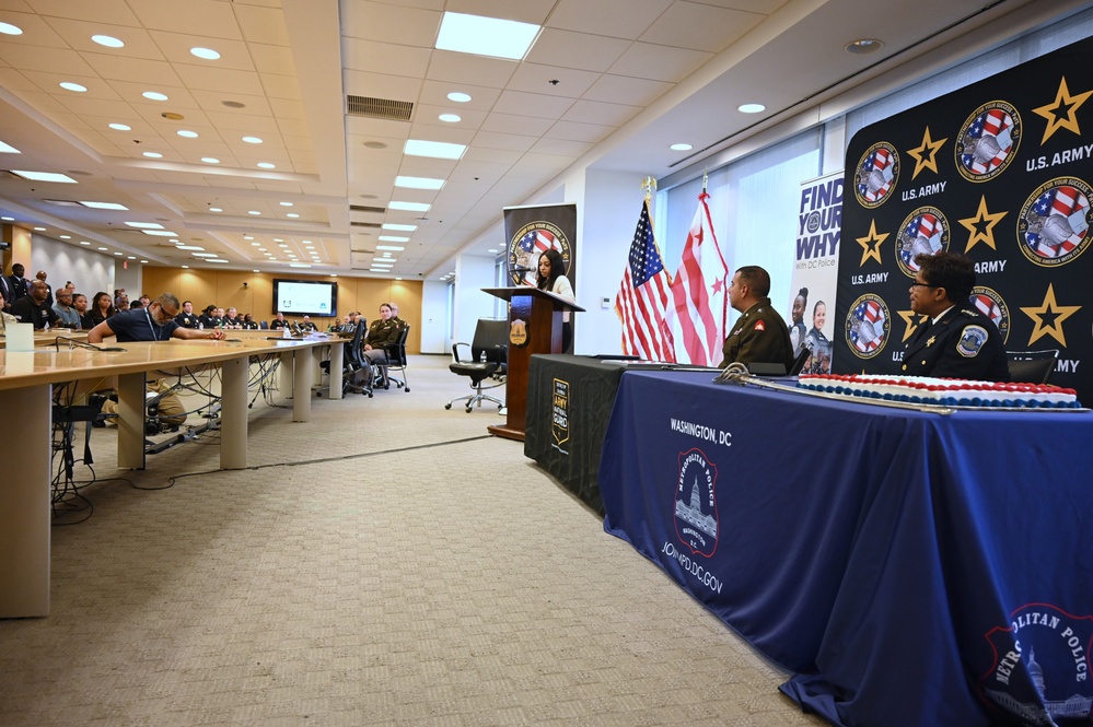 DC Army National Guard and Metropolitan Police Department (MPD) PaYS Signing Ceremony