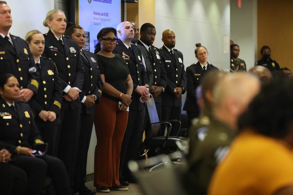 DC Army National Guard and Metropolitan Police Department (MPD) PaYS Signing Ceremony