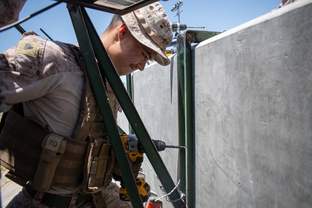 U.S. Marines emplace new wire obstacle near San Ysidro port of entry