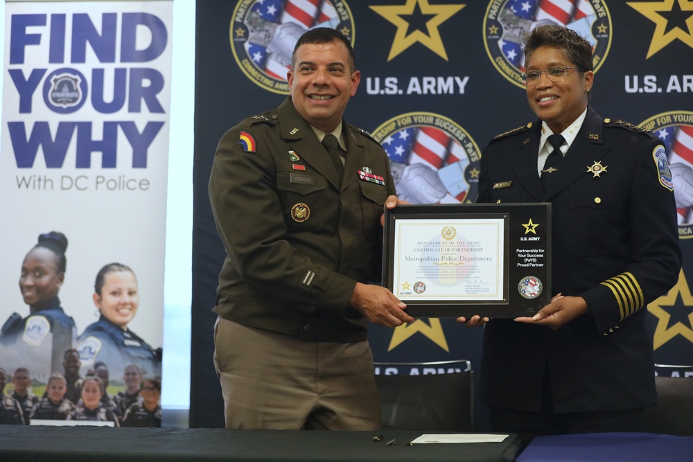 DC Army National Guard and Metropolitan Police Department (MPD) PaYS Signing Ceremony
