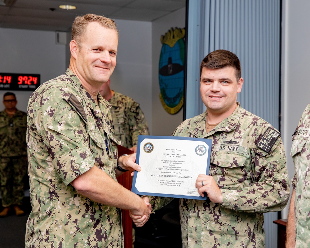 Commander, Submarine Squadron 11 Awards-At-Quarters