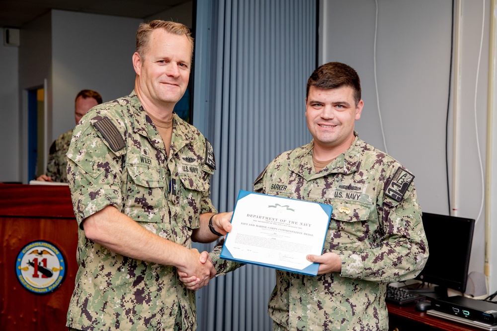 Commander, Submarine Squadron 11 Awards-At-Quarters