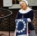 Flag retirement ceremony at the Betsy Ross House