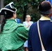 Flag retirement ceremony at the Betsy Ross House
