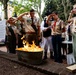 Flag retirement ceremony at the Betsy Ross House
