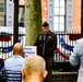Flag retirement ceremony at the Betsy Ross House