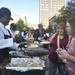 Soldiers volunteer during Western Heritage Street Breakfast
