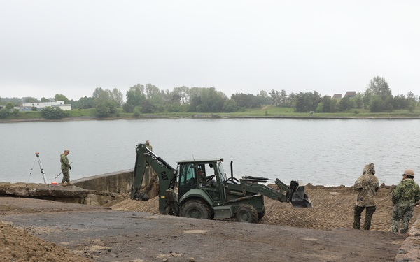 Seabees Prep for Boat Ramp Installation at BALTOPS 25