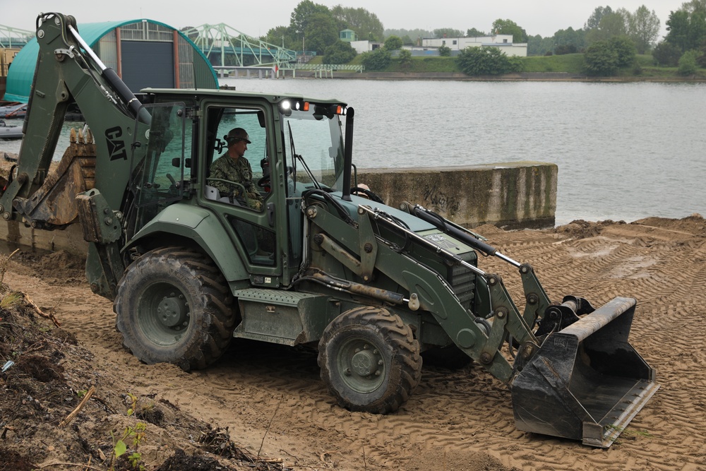 Seabees Prep for Boat Ramp Installation at BALTOPS 25