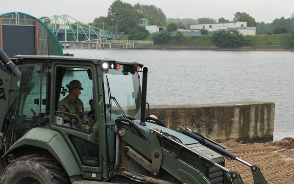 Seabees Prep for Boat Ramp Installation at BALTOPS 25