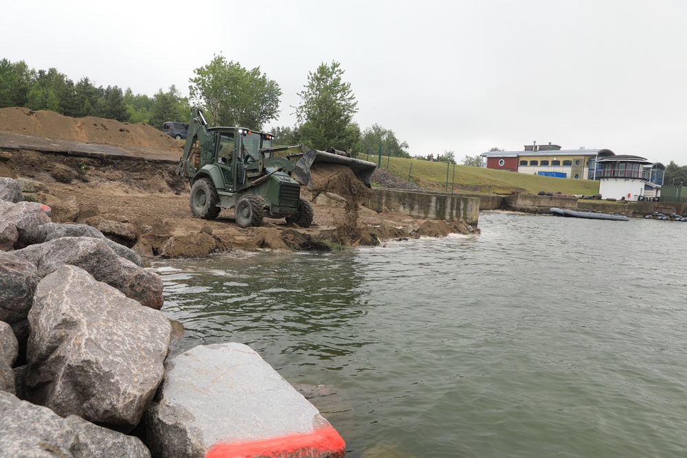 Seabees Prep for Boat Ramp Installation at BALTOPS 25