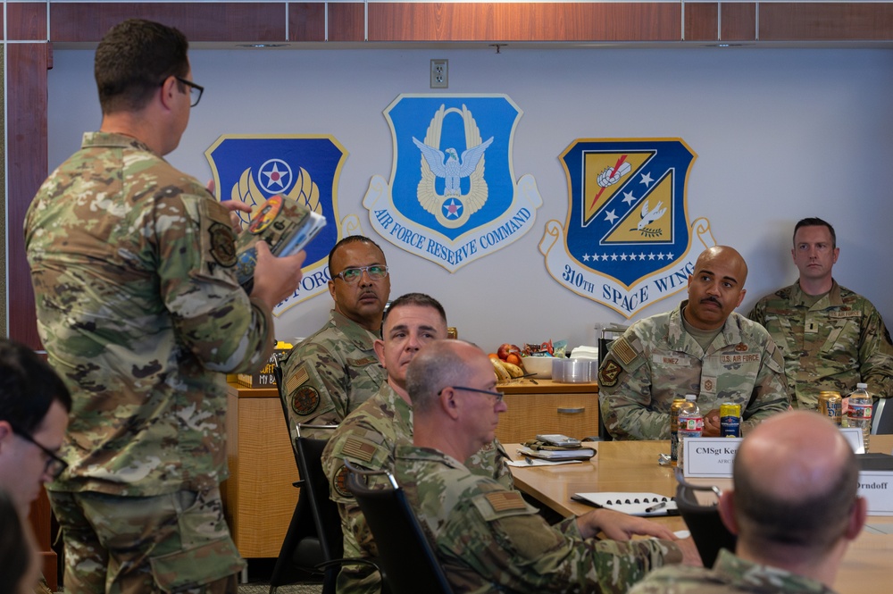 AFRC command chief visits 310th SW, addresses Reserve transition concerns