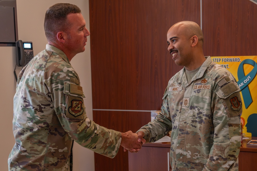 AFRC command chief visits 310th SW, addresses Reserve transition concerns