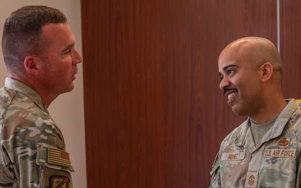 AFRC command chief visits 310th SW, addresses Reserve transition concerns