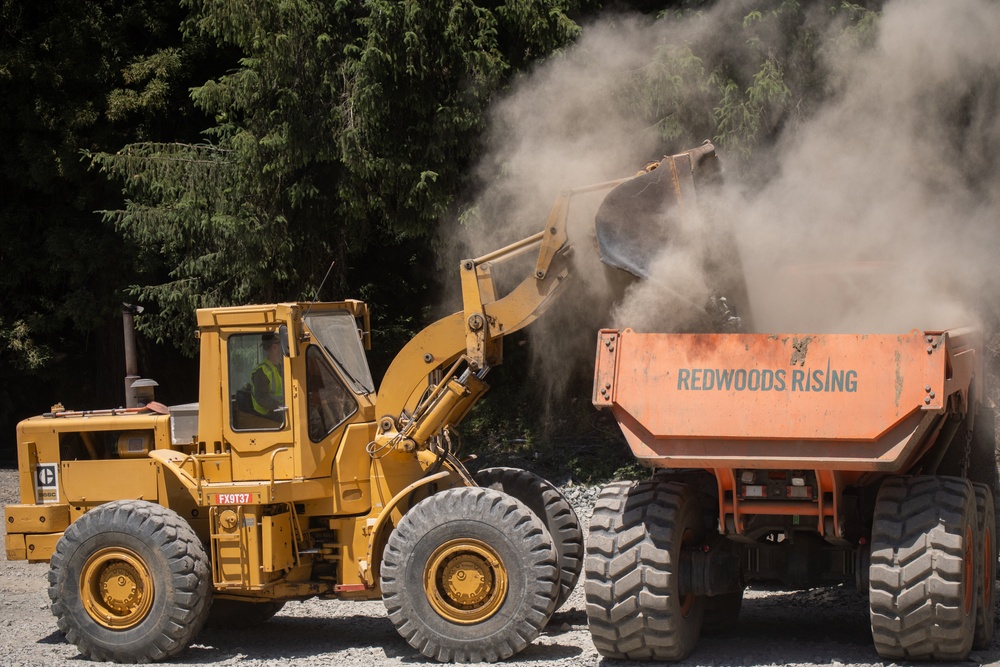 124th CES Aids Redwoods Rising Project Through IRT
