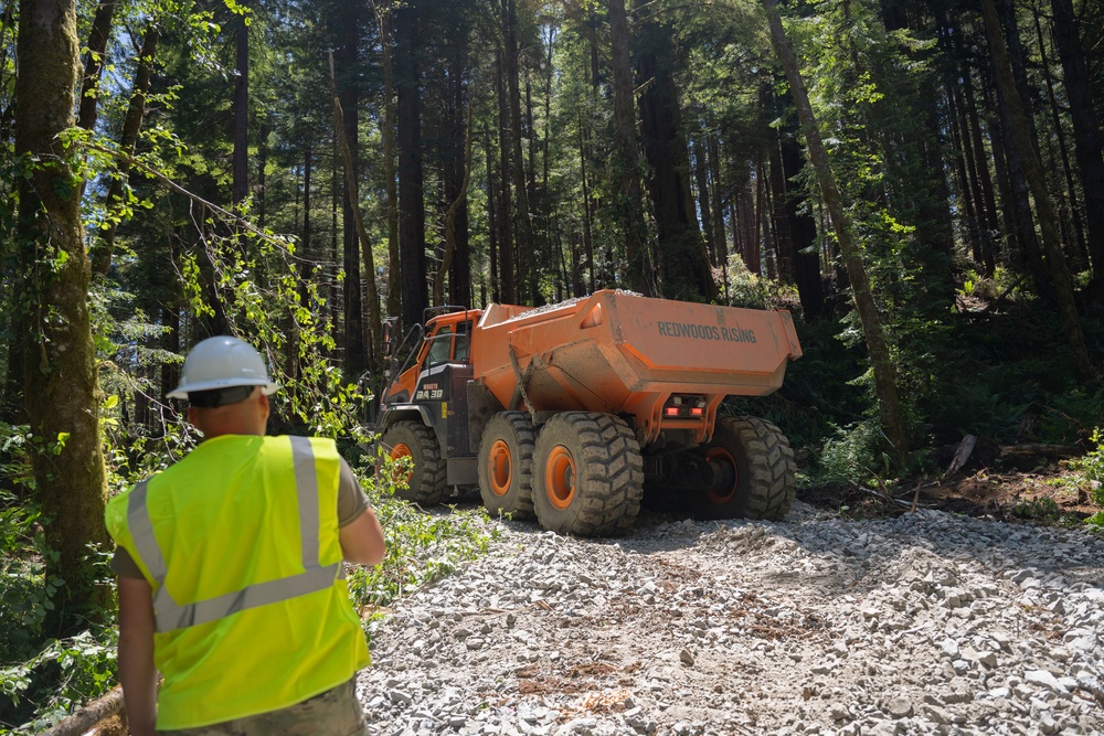 124th CES Aids Redwoods Rising Project Through IRT