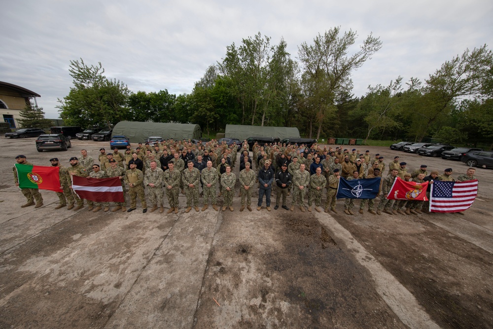 Camp Turtle Joint Forces Group Photo at BALTOPS 25