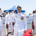 Abraham Lincoln conducts change of command ceremony