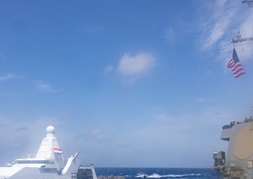 USS Cole, Dutch Navy, Conduct At-Sea Contraband Transfer, Train for Interoperability
