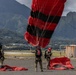 U.S. Army Soldiers Jump from an Osprey during a Recruitment Event in Hawaii