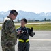 JASDF aid in marshaling E-3 Sentry