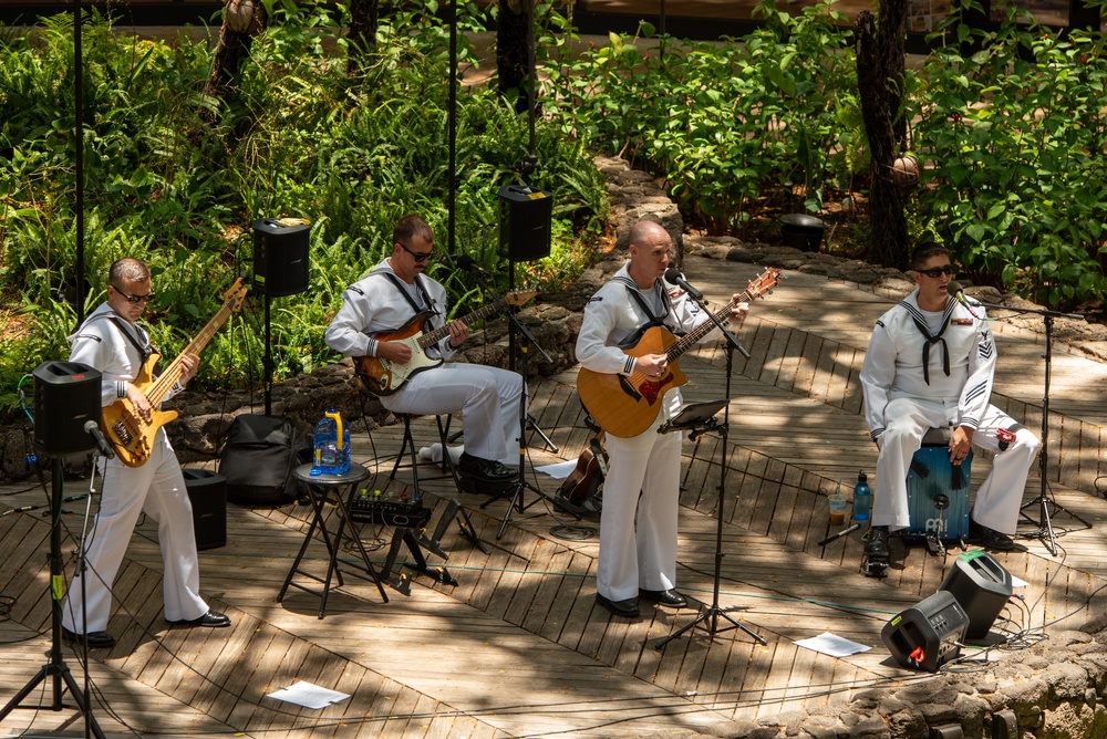 U.S. Pacific Fleet Band &quot;Pau Hana Sound&quot; at International Marketplace Waikiki
