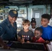 Guam Homeschool Association tours USS Emory S. Land