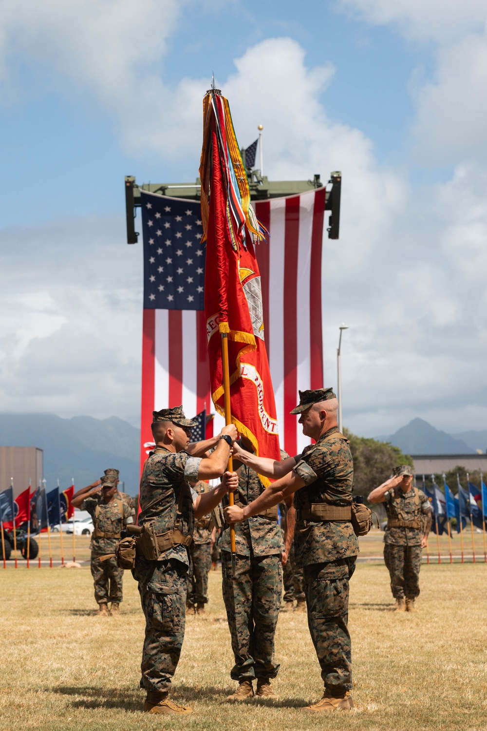 3d Marine Littoral Regiment change of command ceremony
