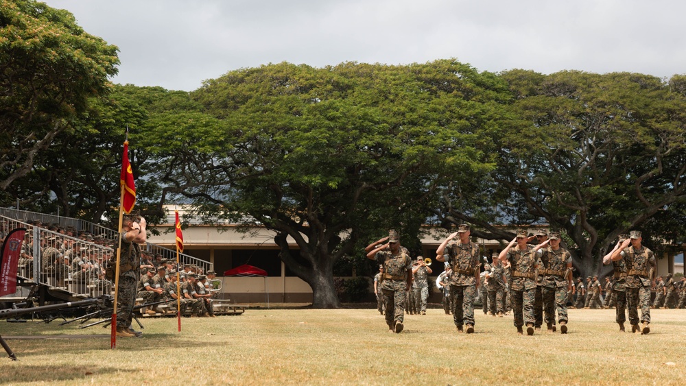3d Marine Littoral Regiment change of command ceremony
