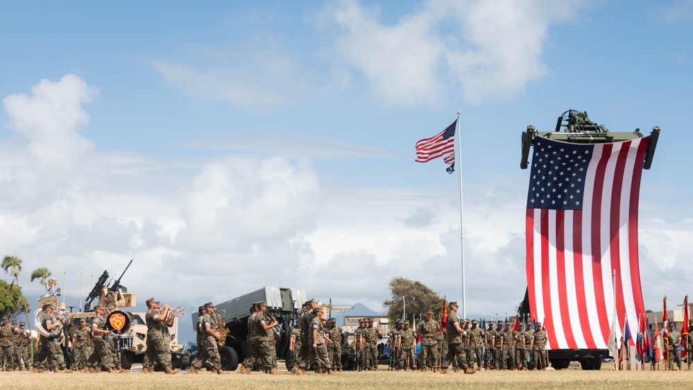 3d Marine Littoral Regiment change of command ceremony