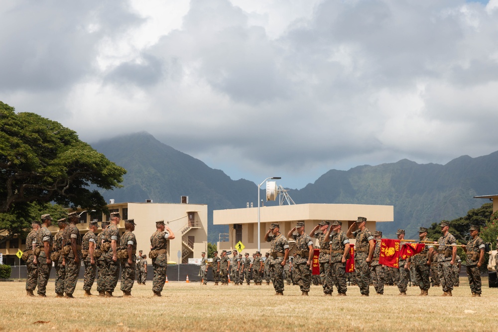 3d Marine Littoral Regiment change of command ceremony