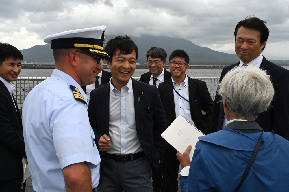 USCG Cutter Stratton (WMSL 752) arrives in Kagoshima, Japan, commences trilateral engagements with Japan Coast Guard and Philippine Coast Guard