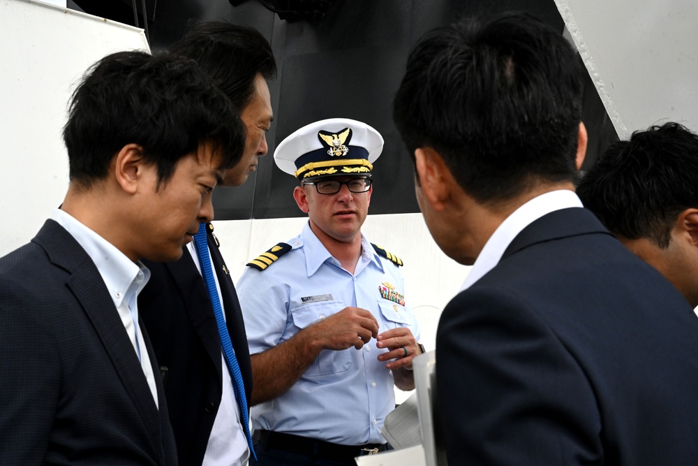 USCG Cutter Stratton (WMSL 752) arrives in Kagoshima, Japan, commences trilateral engagements with Japan Coast Guard and Philippine Coast Guard