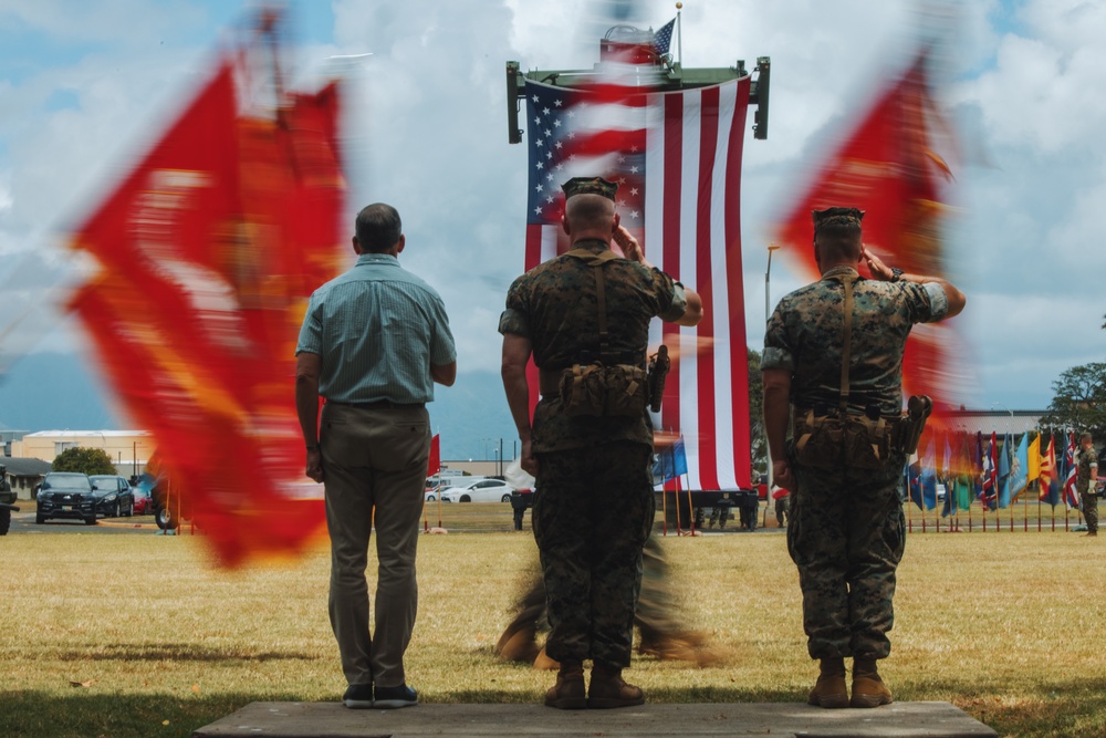 3d Marine Littoral Regiment change of command ceremony