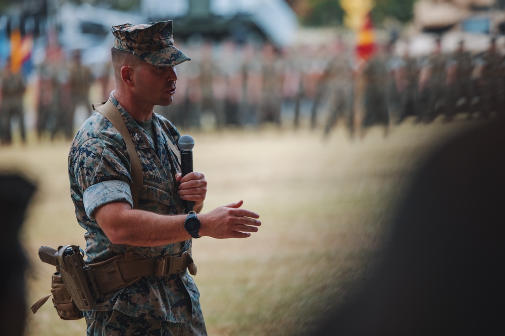 3d Marine Littoral Regiment change of command ceremony