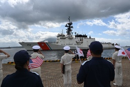 USCG Cutter Stratton (WMSL 752) arrives in Kagoshima, Japan, commences trilateral engagements with Japan Coast Guard and Philippine Coast Guard