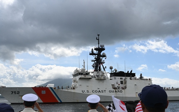 USCG Cutter Stratton (WMSL 752) arrives in Kagoshima, Japan, commences trilateral engagements with Japan Coast Guard and Philippine Coast Guard