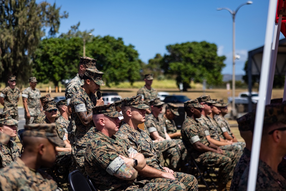 New 3d MLR Communication Company Commander