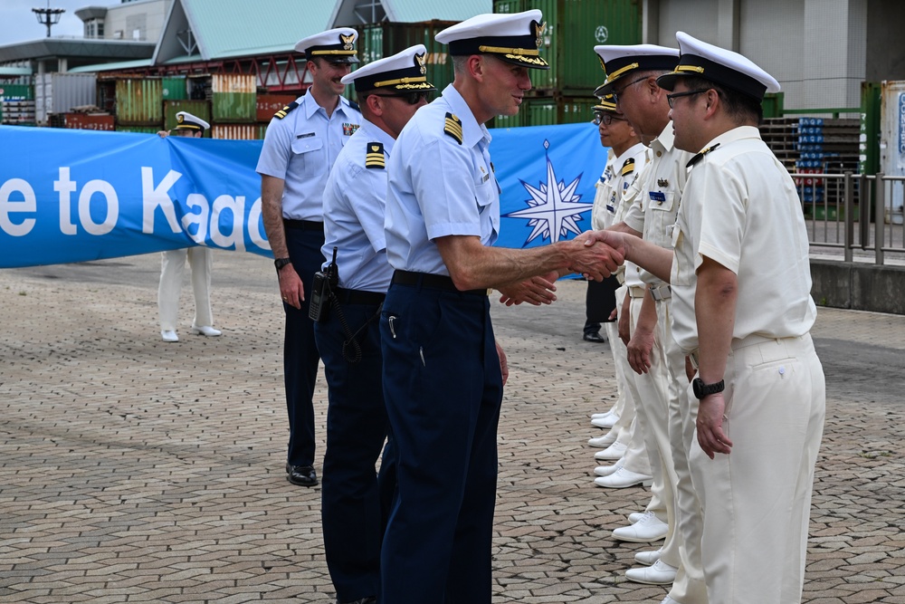 USCG Cutter Stratton (WMSL 752) arrives in Kagoshima, Japan, commences trilateral engagements with Japan Coast Guard and Philippine Coast Guard