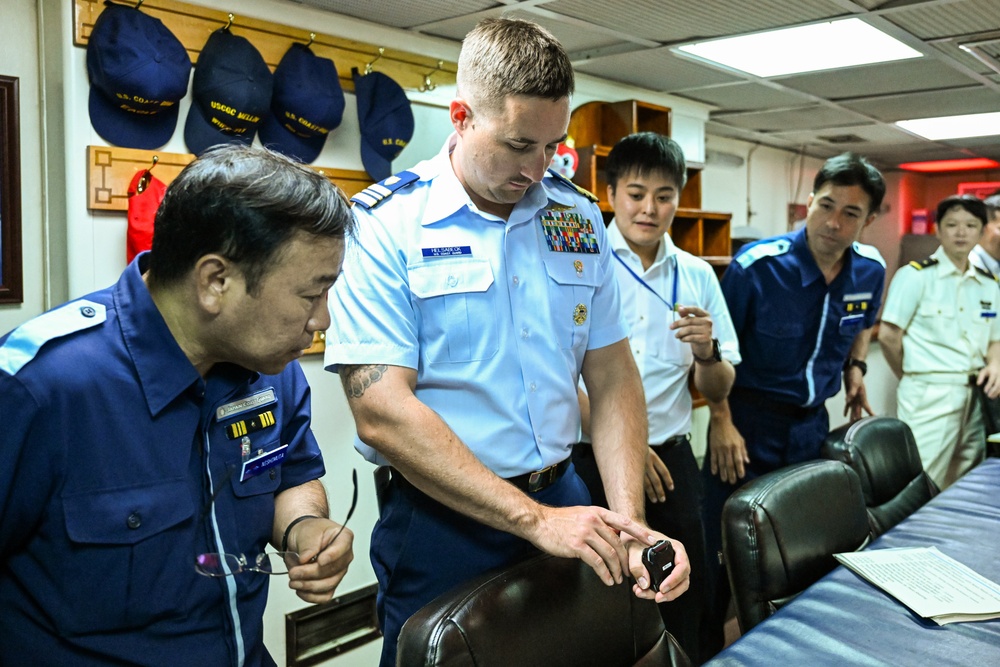 USCG Cutter Stratton (WMSL 752) arrives in Kagoshima, Japan, commences trilateral engagements with Japan Coast Guard and Philippine Coast Guard