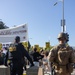 U.S. Marines, Department of Homeland Security police, FBI police guard federal building