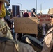 U.S. Marines, Department of Homeland Security police, FBI police guard federal building