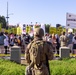 U.S. Marines, Department of Homeland Security police, FBI police guard federal building