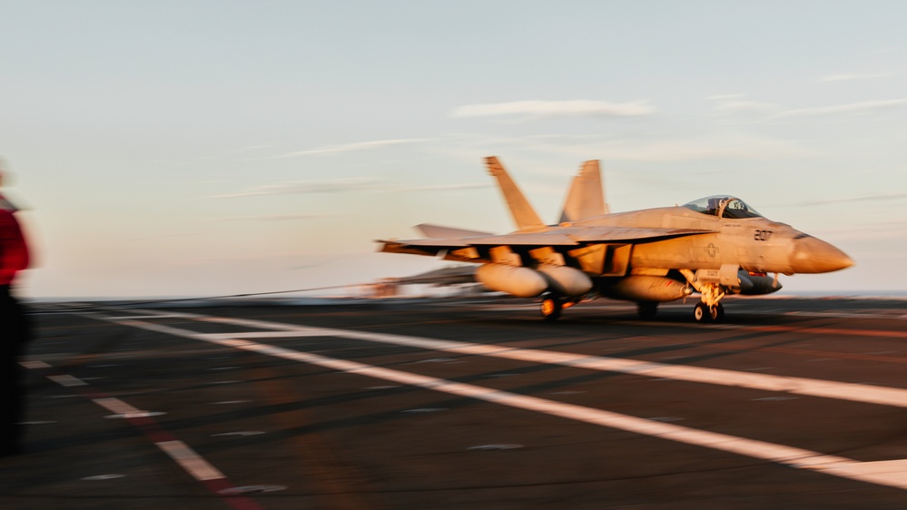 George Washington Conducts Flight Operations