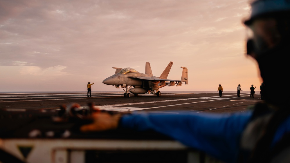 George Washington Conducts Flight Operations