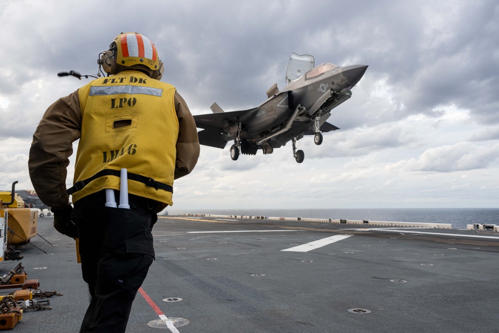 USS America (LHA 6) Conducts Flight Operations
