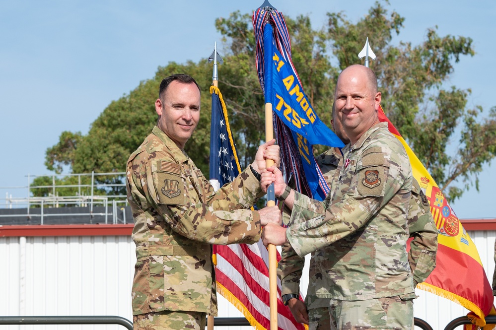 725th Air Mobility Squadron Change of Command Ceremony