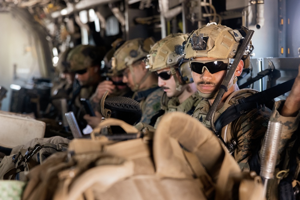 MRF-D 25.3: U.S. Marines conduct an air insert into a simulated embassy