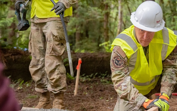 124th CES Trains and Serves in Redwood Forest