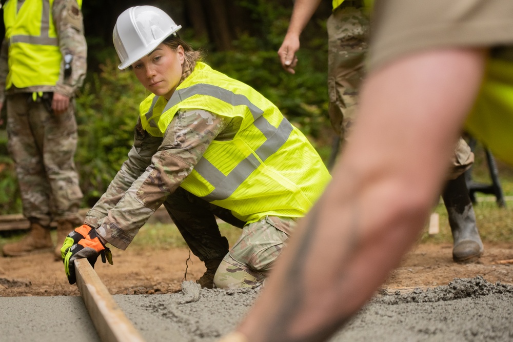124th CES Trains and Serves in Redwood Forest